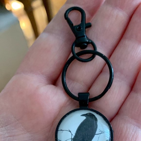 (2/$12,4/$20) The Raven Keychain - Picture 2 of 2